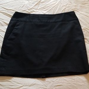 Black mini skirt